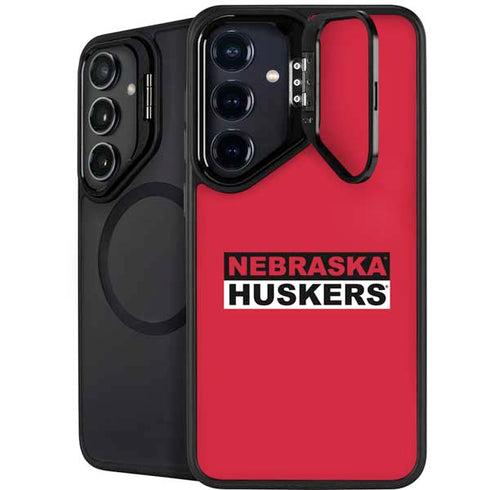 University of Nebraska Red Huskers Galaxy S24 FE Kickstand Case